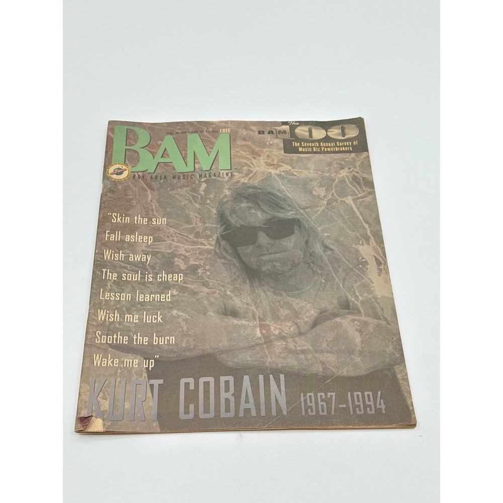Vintage BAM Magazine April 1994 Kurt Cobain Nirvana Tribute Issue 431 Grunge